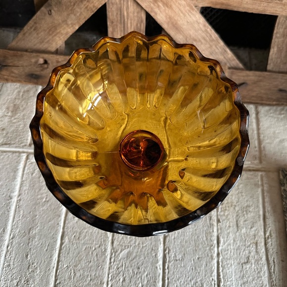 Indiana Glass Lotus Blossom Compote Vintage - Picture 6 of 8